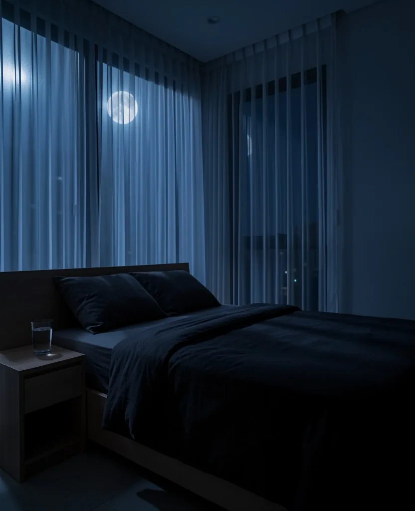 Calm minimalist bedroom setup for quality sleep